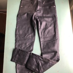 High waisted black WAX skinny jeans